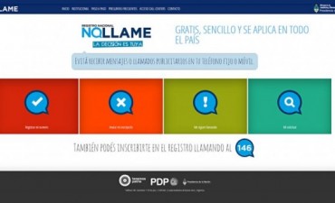 Abre este mes la inscripci&oacute;n al registro "No llame" para celulares y tel&eacute;fonos fijos de todo el pa&iacute;s