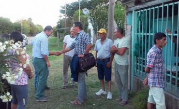 El Intendente Poletti de recorrida por los barrios