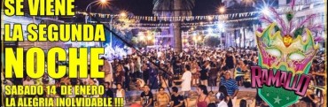 Segunda noche de carnavales a precios populares en Ramallo