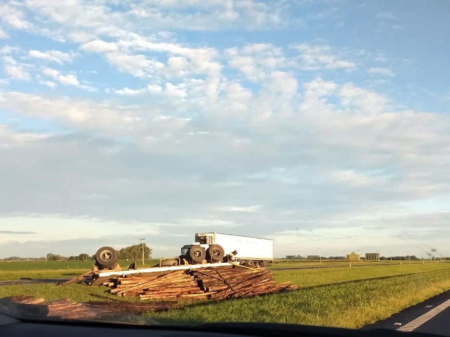 Vuelco sin consecuencias