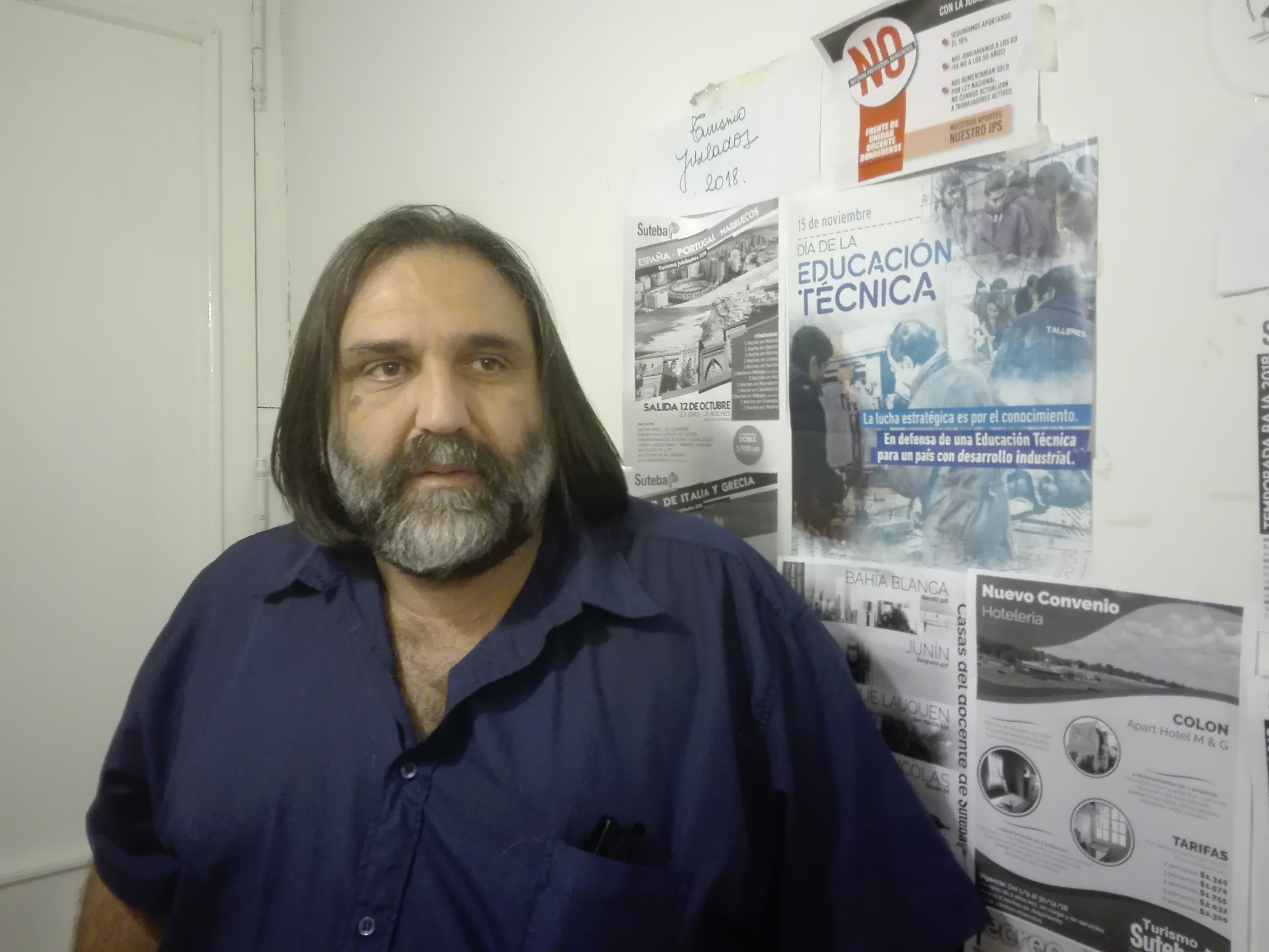 Baradel visita la región