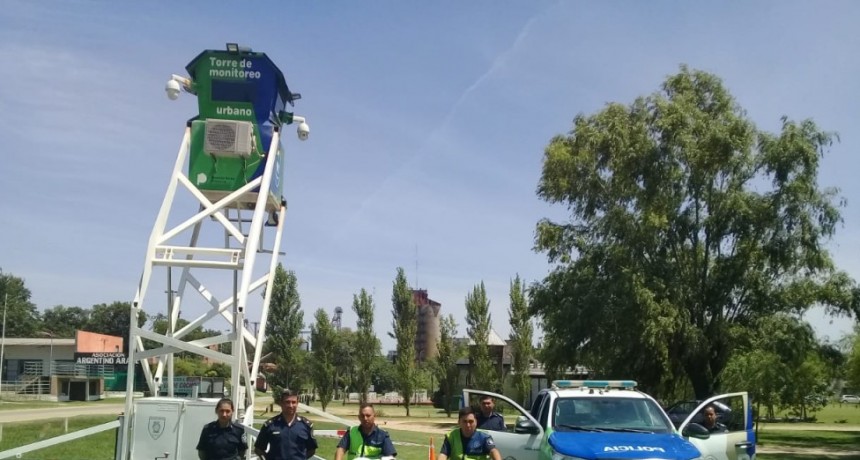 Instalaron la torre de monitoreo 