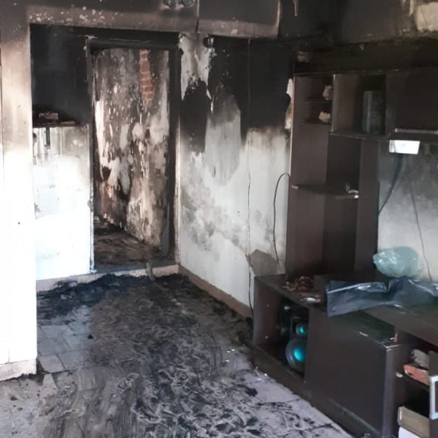 Se incendió una vivienda en la ciudad de Ramallo