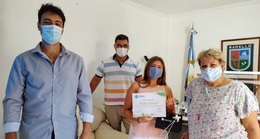Reconocimiento a Malena Rozich