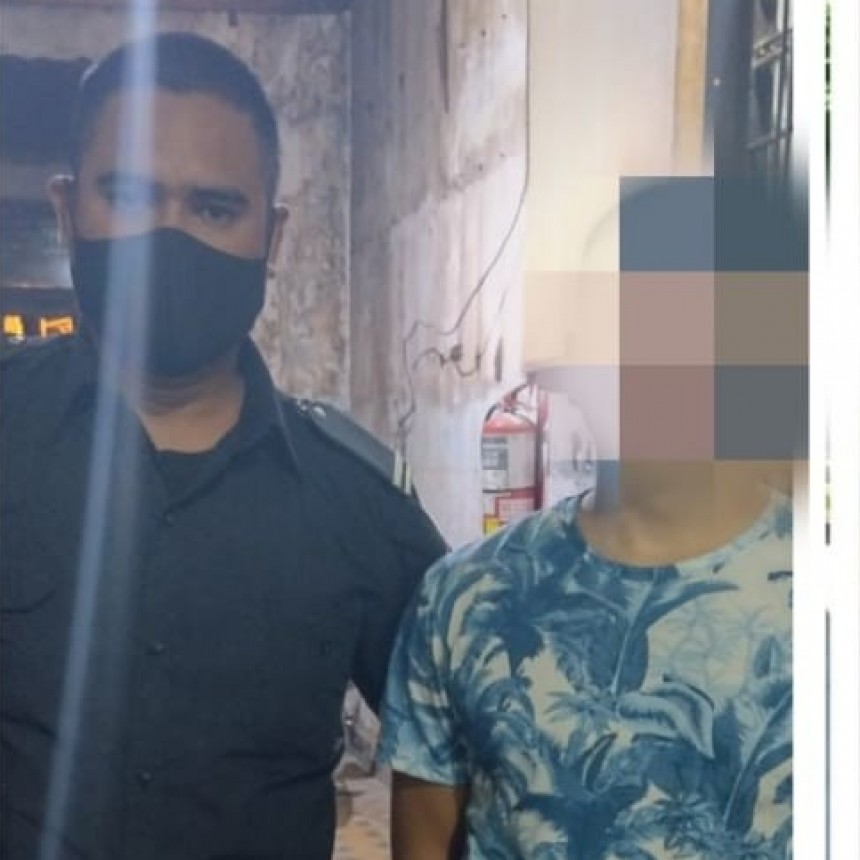 Intentaba robar en el interior de un auto y fue detenido