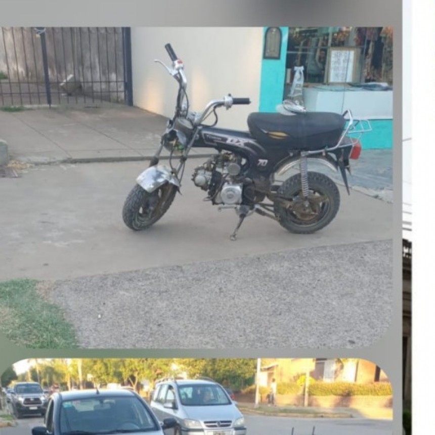 Accidente de tránsito en Villa Ramallo, los  tripulantes de la moto fueron traslados al hospital Gomendio