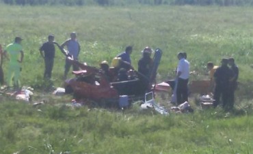 Terrible vuelco en ruta 9