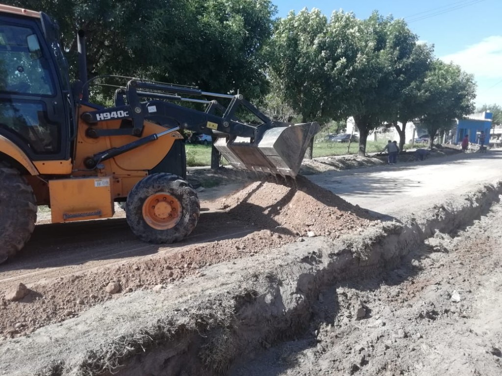 Villa General Savio:  Obras en barrio Santa Mónica