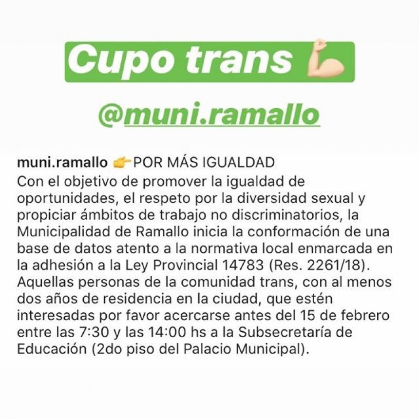 Buscan conformar una base de datos para que la comunidad trans pueda ingresar a la administración municipal