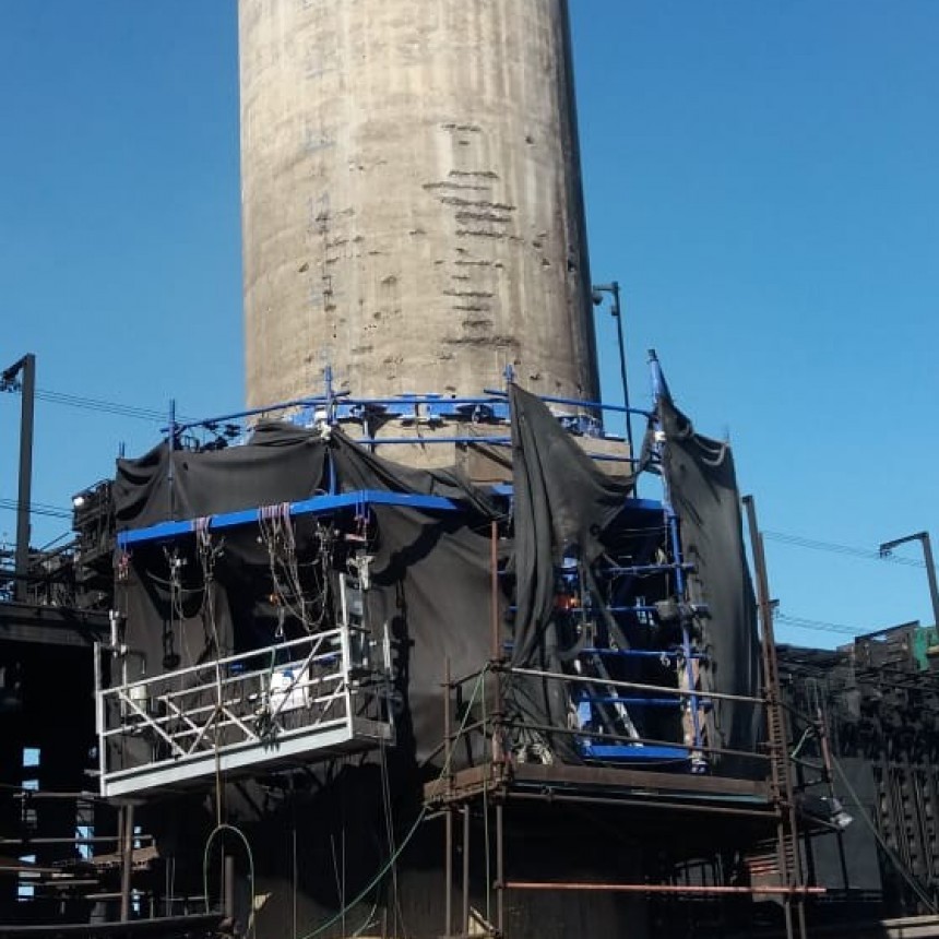 Accidente en la obra de Chimenea 4