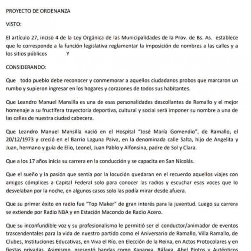 Solicitan que el paseo costanero lleve el nombre de 