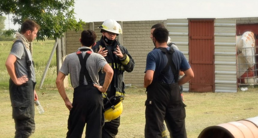 Capacitación para bomberos voluntarios de Ramallo