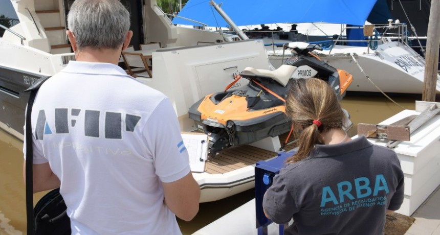 ARBA y AFIP detectaron 37 embarcaciones de lujo sin declarar y notificaron deudas por $25 millones en San Isidro 