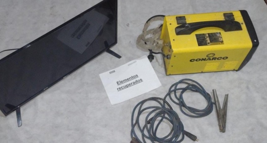 Personal policial recuperó elementos robados tras una rápida investigación 