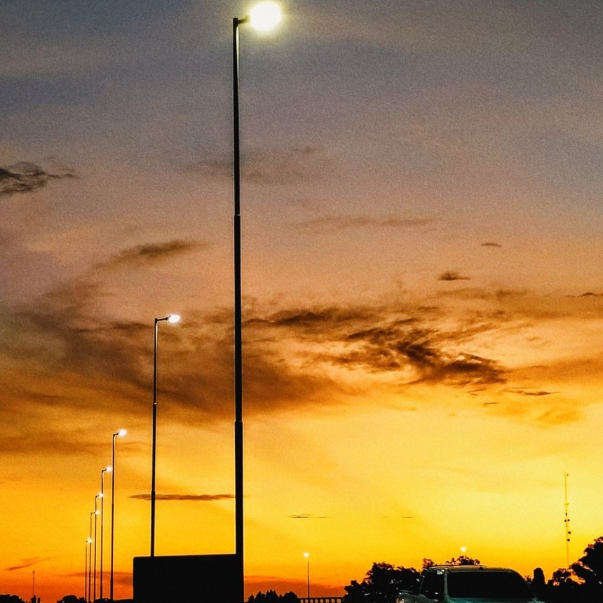 Corredores Viales inauguró el nuevo sistema lumínico en ruta 9