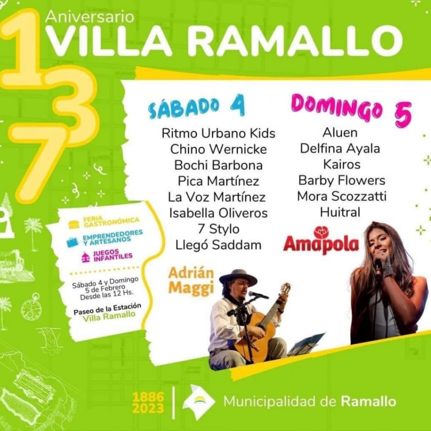 Un fin de semana de festejos en Villa Ramallo
