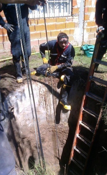 Rescate de  un  equino