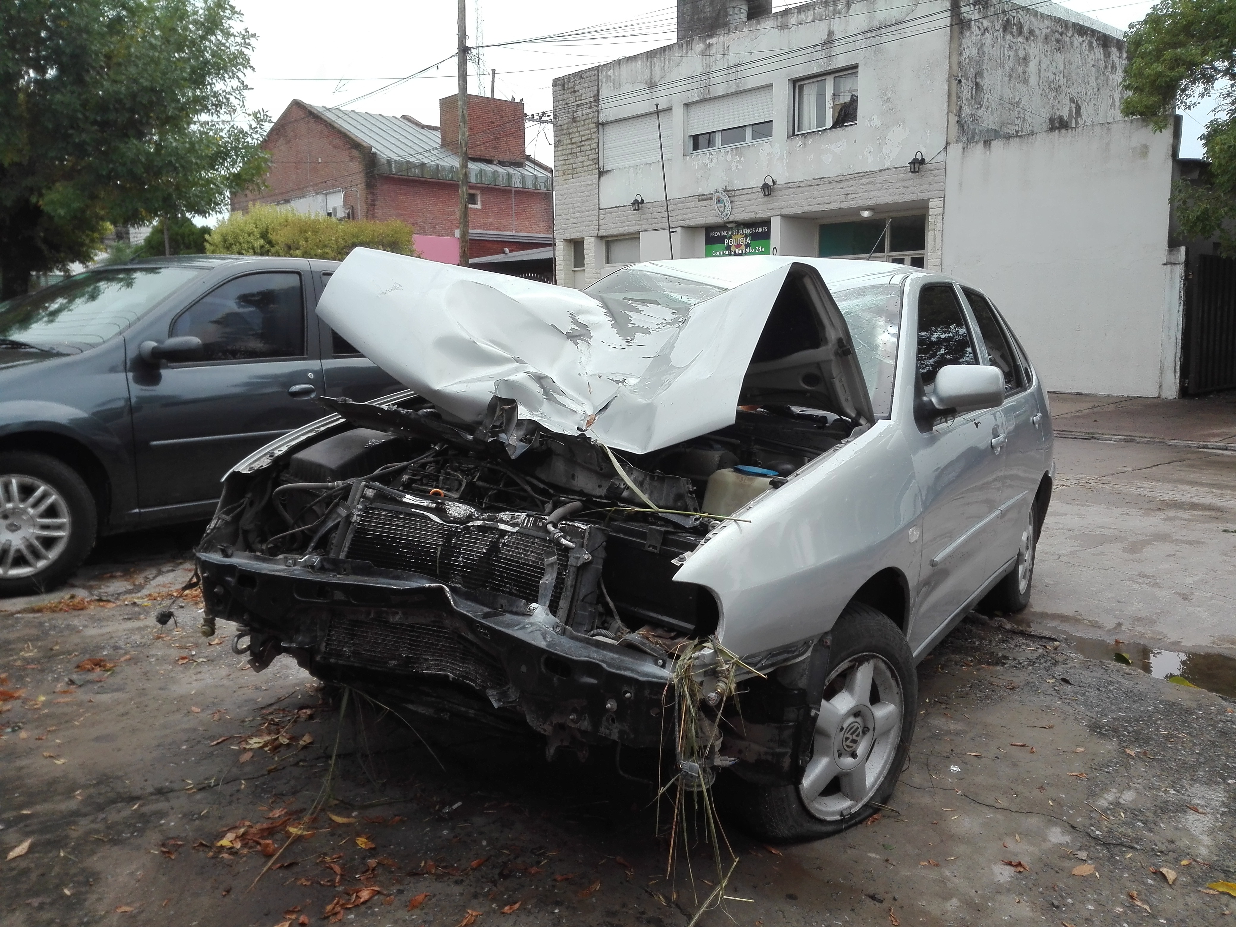 Choque, fuga y detención 