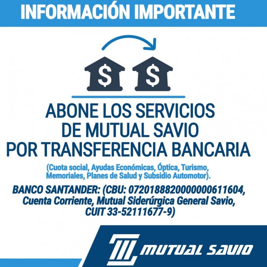 Comunicado: Mutual Siderúrgica General Savio