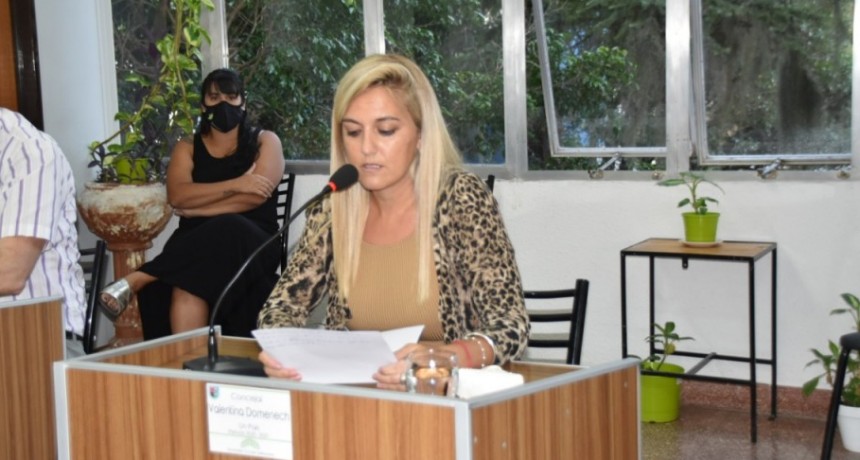 Domenech “Me enorgullece enormemente que todos los proyectos presentando hayan sido aprobados por unanimidad”