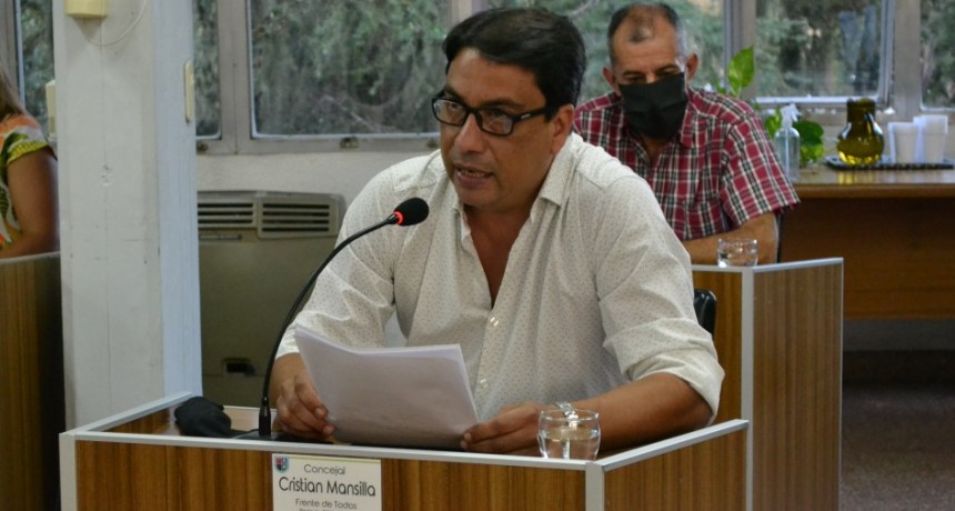 Mansilla “Este gobierno, este año gobernó de espalda al pueblo