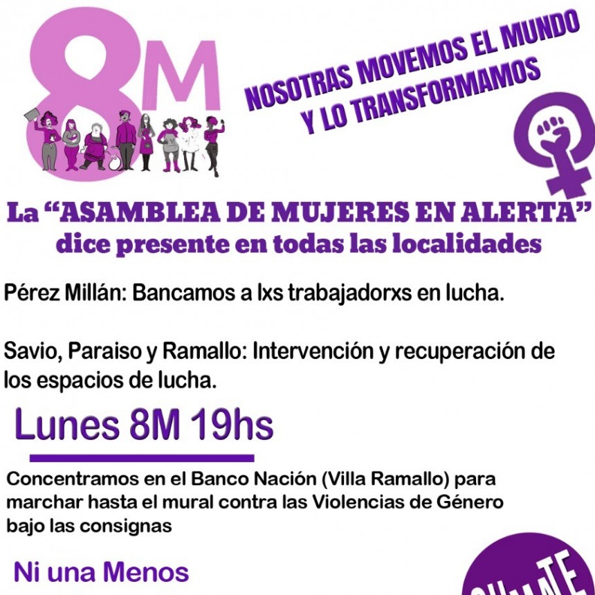 La Casa de la Mujer y la Diversidad se moviliza a Pérez Millán