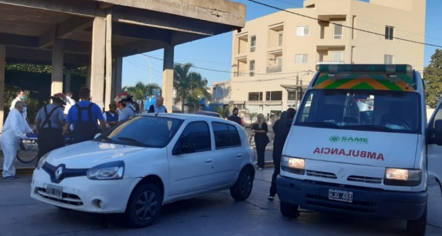 Accidente en el centro de Villa Ramallo