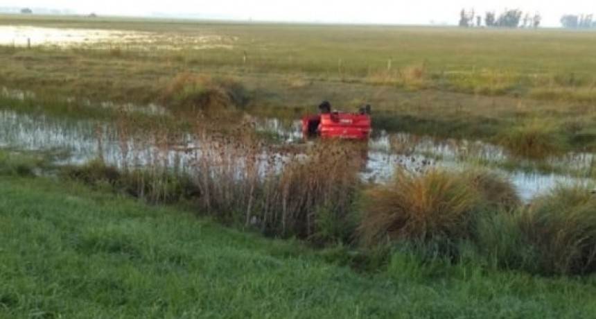 Despiste y vuelco en ruta 9