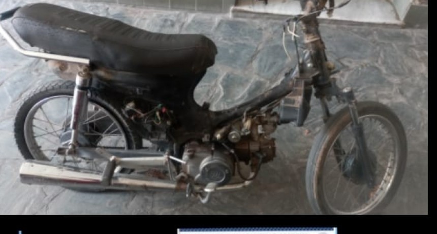 Recuperan una moto en un operativo de control urbano