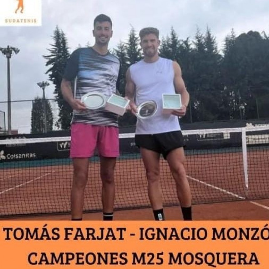 Tomas Farjat campeón internacional en dobles