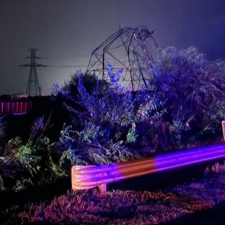 El temporal dejó sin luz a gran parte del norte de la provincia de Buenos Aires