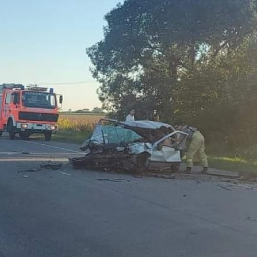 Trágico choque frontal en la ruta 51 dejo una víctima fatal y heridos de gravedad