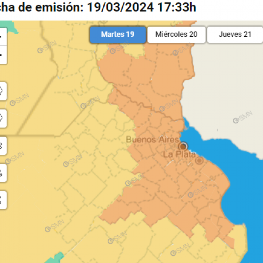 Alerta naranja: tormentas y granizo amenazan la región
