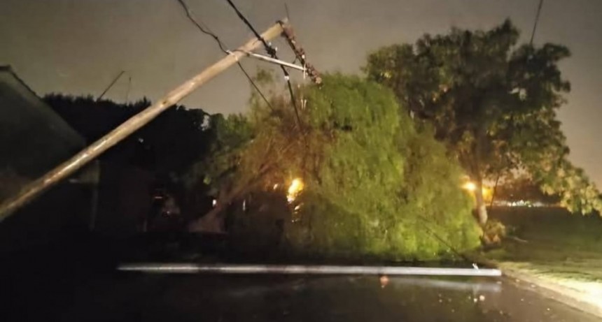 Actualización del fuerte temporal en Villa Ramallo y Ramallo