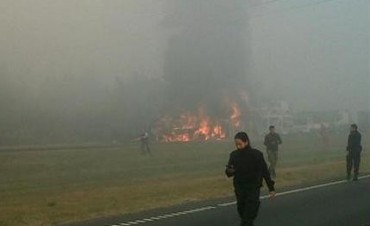 Accidente en cadena a la altura de Baradero