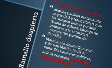 Ramallo: Un grupo de vecinos convoca a una marcha para reclamar seguridad