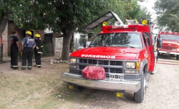 Bomberos voluntarios controló la situación