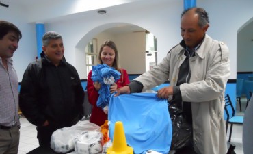 Monfasani visitó a clubes de Ramallo