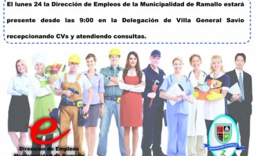La oficina de empleo en Villa General Savio