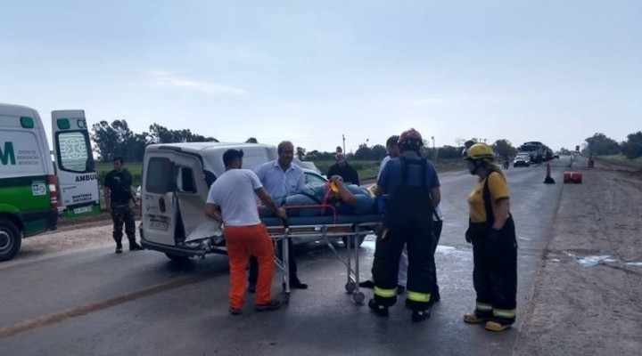 Triple choque en paraje Zino