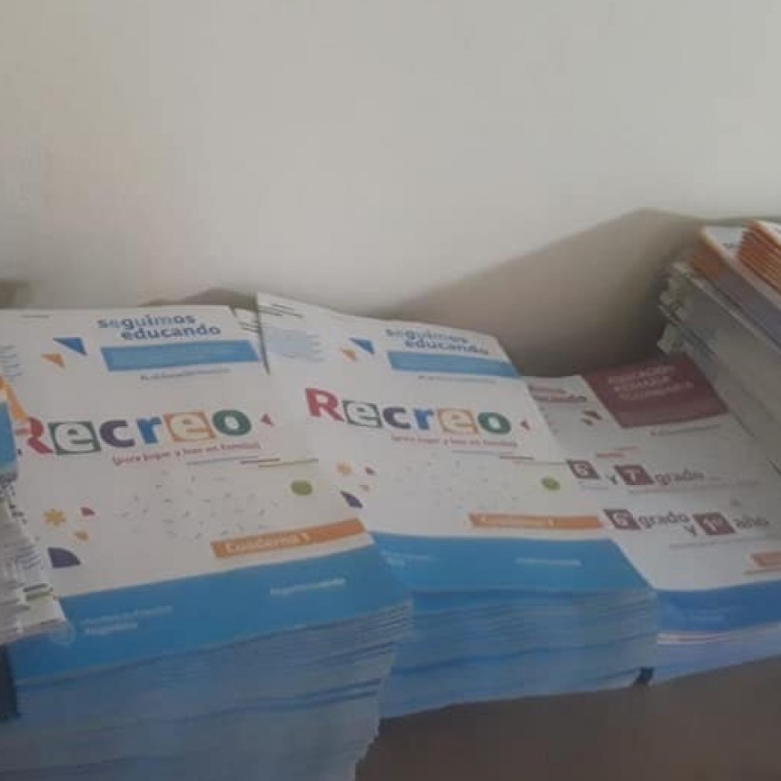 Educación: Se comenzó a entregar la ayuda alimentaria y los cuadernillos del plan de Continuidad Pedagógica