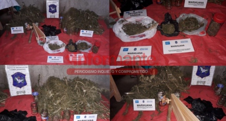 Secuestran marihuana y detienen a un individuo en Villa Gral. Savio
