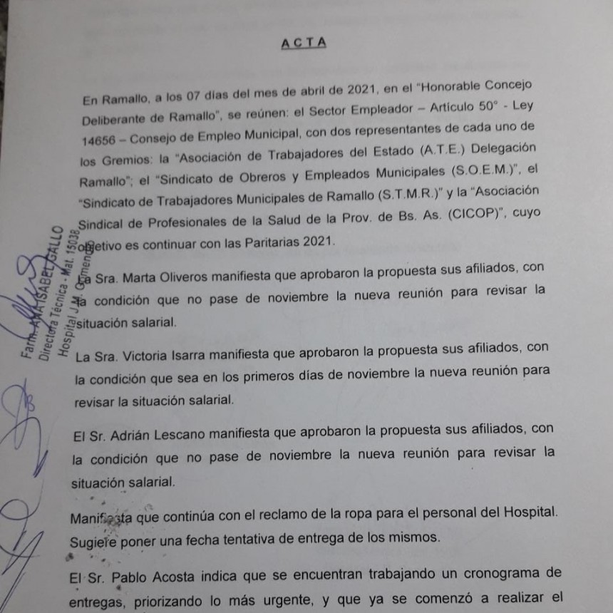 Se cerró la paritaria municipal