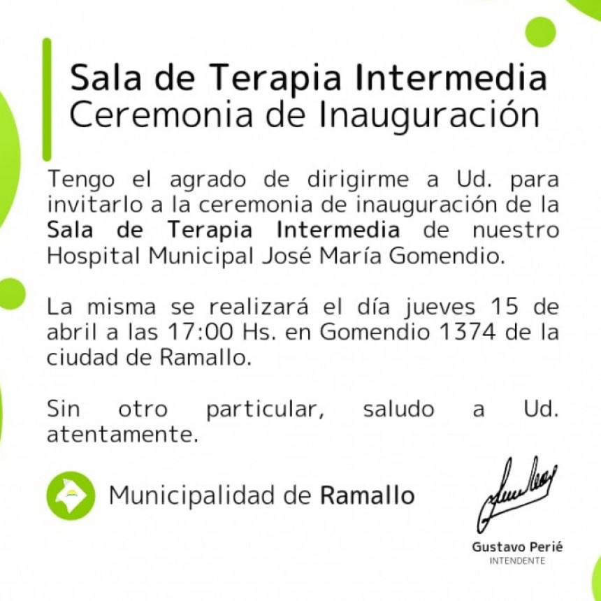 Se inaugura la sala de terapia en el Gomendio