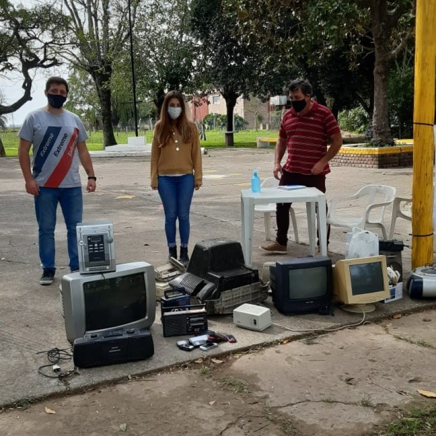 Comenzaron con la recolección de residuos eléctricos y electrónicos
