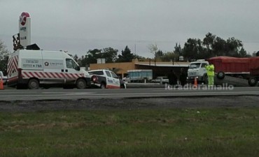 AHORA: Vuelco en ruta 9