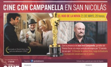 Cine gratis con Campanella en San Nicolás