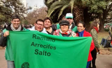 ATE Seccional Arrecifes, Ramallo y Salto presente en la multitudinaria movilización 