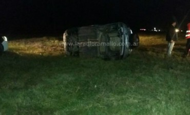 Vuelco en ruta 9
