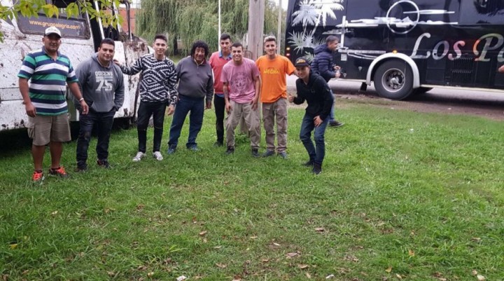 Tras el accidente Los Palmeras trasladaron al Grupo Alegría